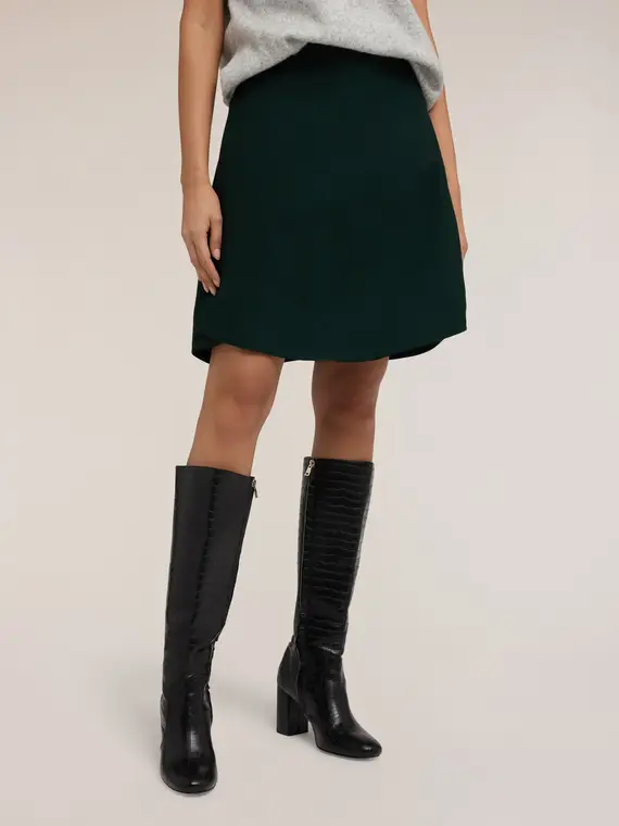 Gonna linea ad A con orlo asimmetrico Donna