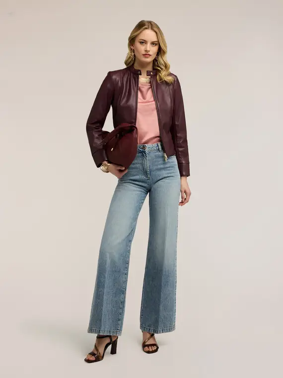 Jeans wide leg Donna, Azzurro