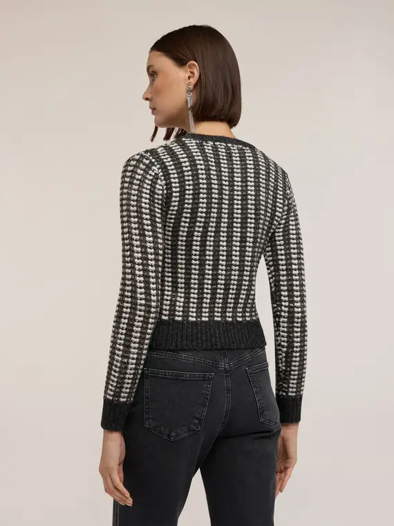 Maglia jacquard con applicazioni Donna miniatura 2