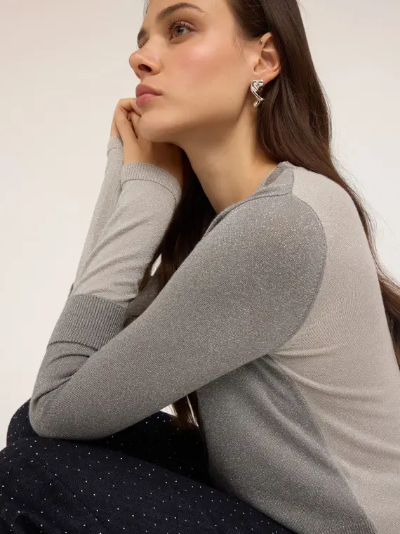 Motivi Cardigan Donna Grigio 3930261 miniatura 3