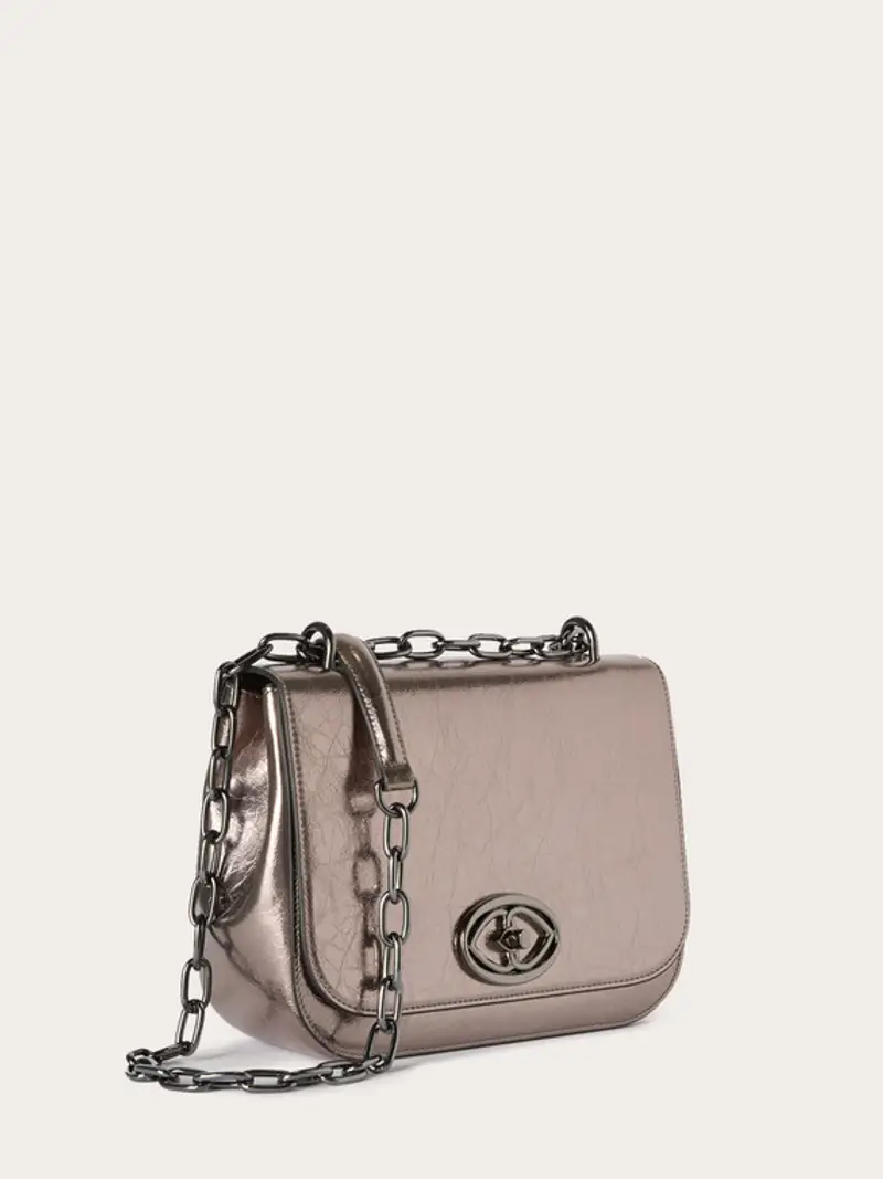 Motivi Medium bag in tessuto laminato argento Donna, Argento, Taglia 02 miniatura 3