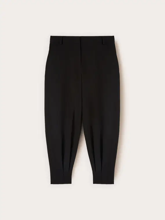 Pantaloni carrot con polsino sul fondo Donna