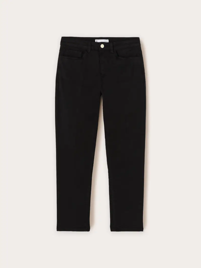 Motivi Pantaloni carrot Rianne in cotone Donna, Nero, Taglia 36 miniatura 3