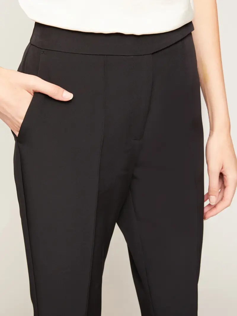 Motivi Pantaloni gamba regular tinta unita Donna, Nero, Taglia 40 miniatura 2