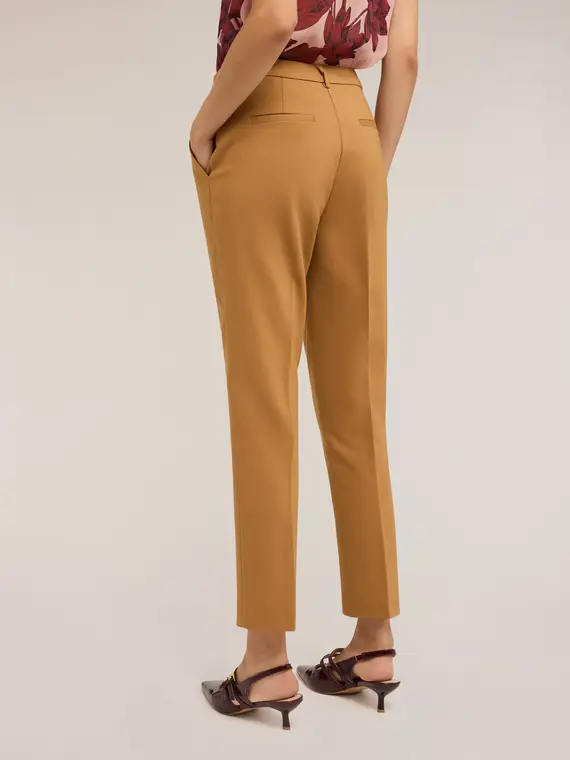 Pantaloni regular Donna, Beige miniatura 2