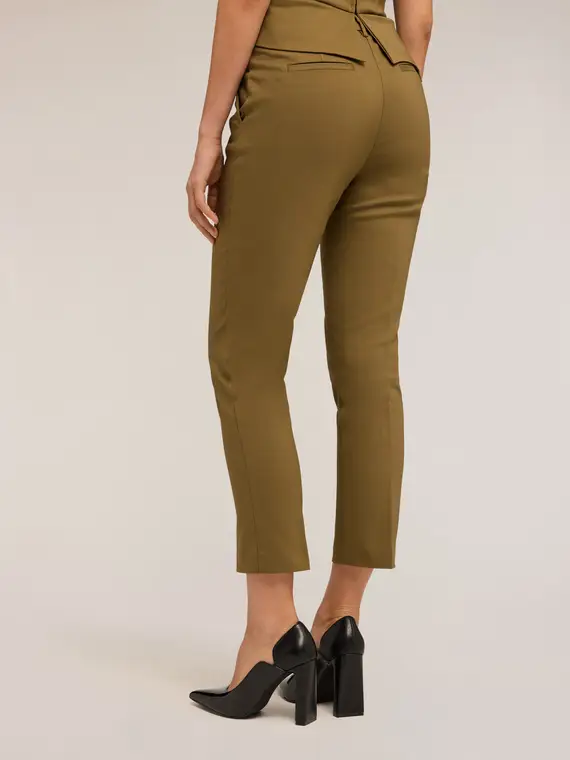 Pantaloni regular Donna, Verde militare miniatura 2