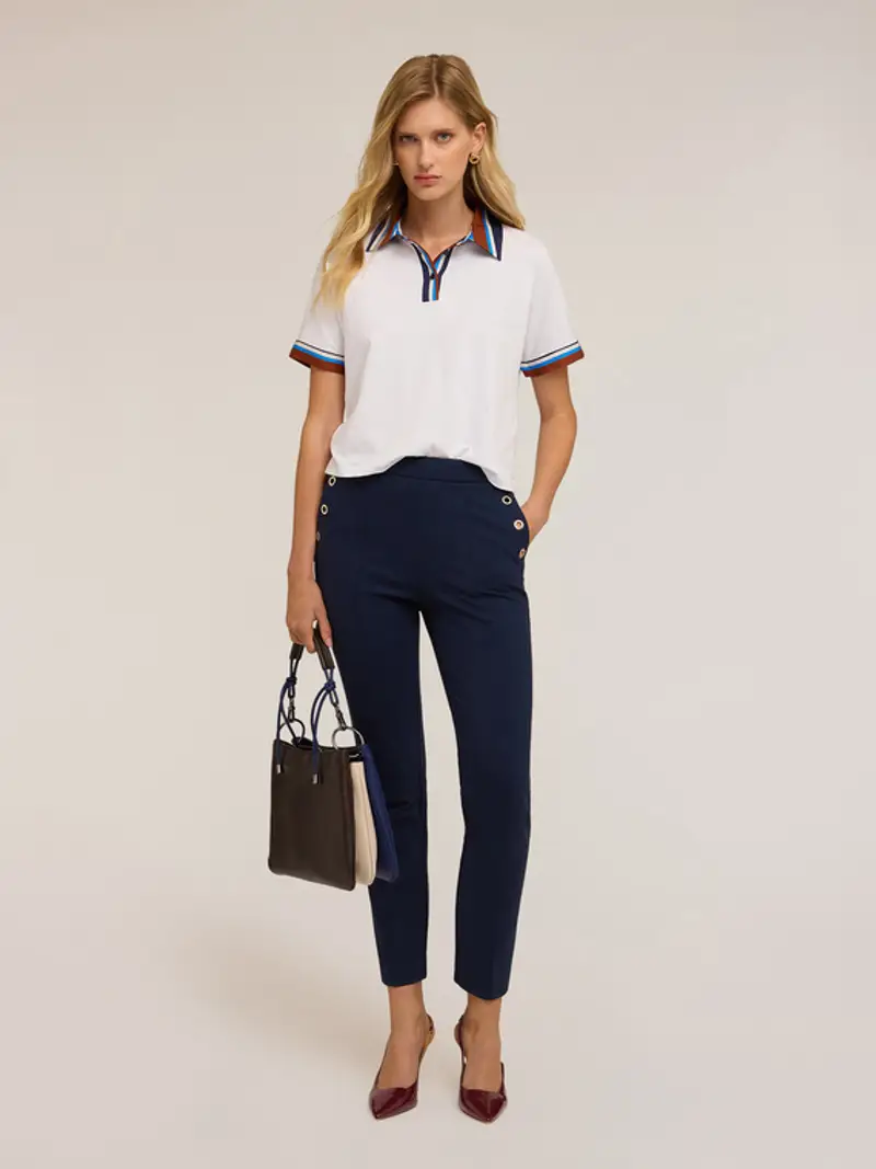 Motivi Polo Donna Bianco 2262826