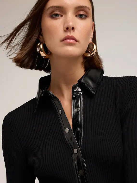 Motivi Polo Donna Nero 3817627