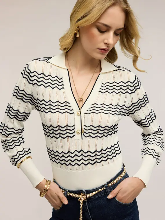 Motivi Polo Donna Blu 4246669 miniatura 3