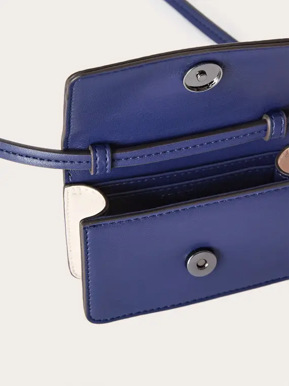 Porta carte in tessuto spalmato Donna, Marrone miniatura 3