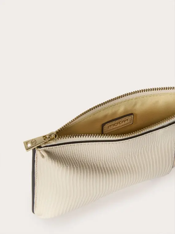 Porta cellulare a tracolla Donna, Beige miniatura 3