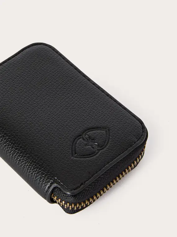 Portafoglio Zip Around mini Donna, Nero miniatura 3