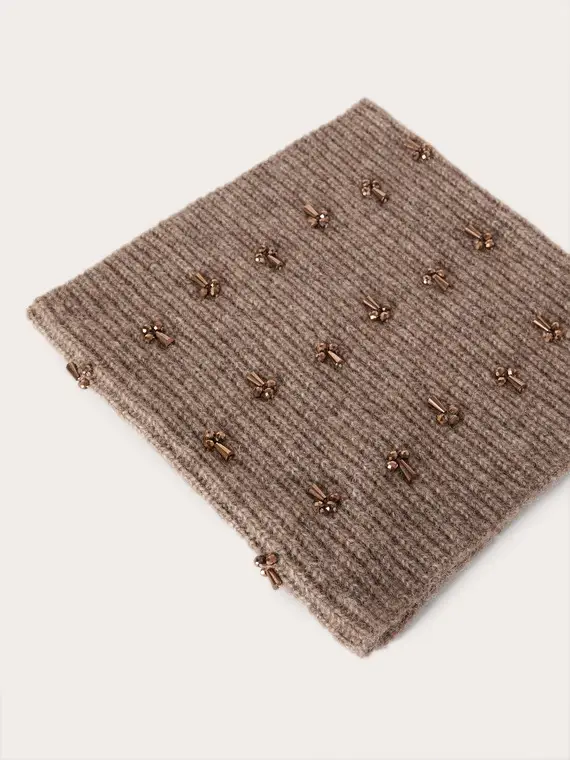 Scaldacollo in maglia con pietre Donna miniatura 3