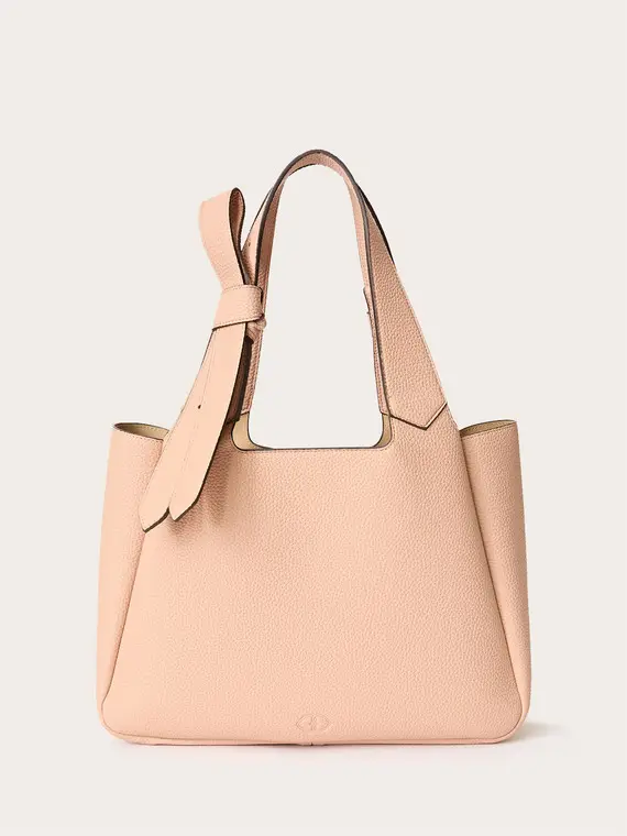 Shopper con manici regolabili Donna, Rosa miniatura 2