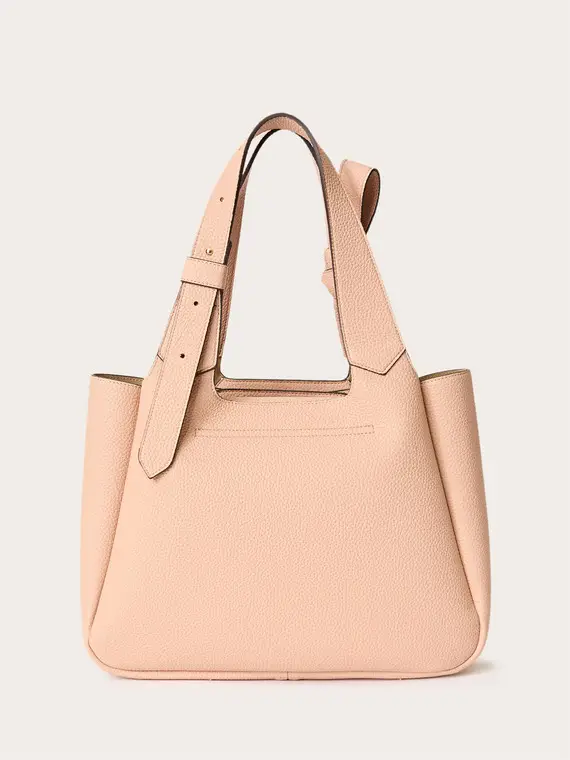 Shopper con manici regolabili Donna, Rosa miniatura 3