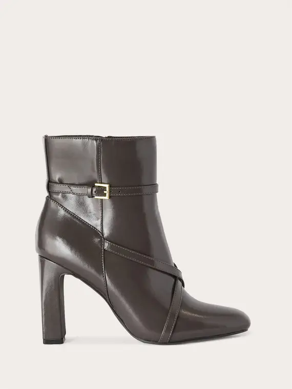 Stivaletto con cinturini Donna, Marrone miniatura 3