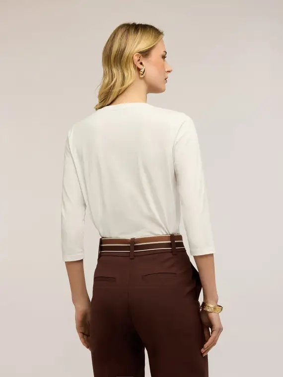 Motivi T-shirt Donna Bianco 4246628 miniatura 2