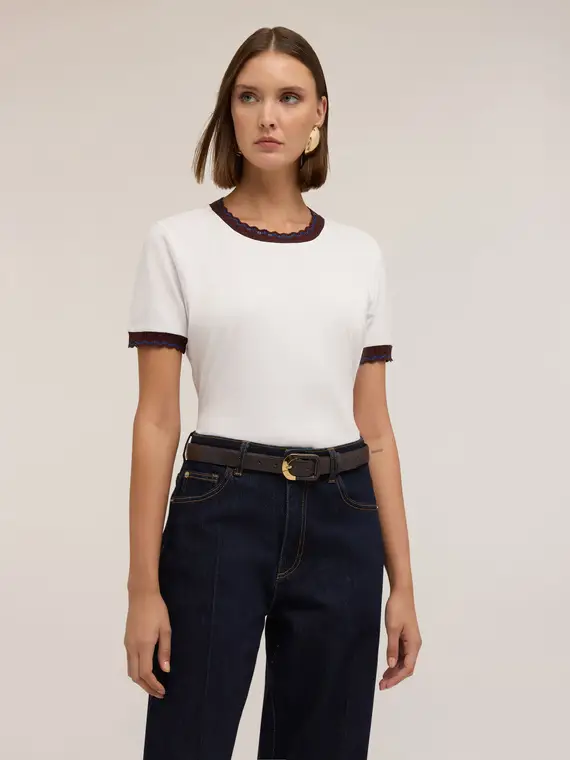 Motivi T-shirt Donna Bianco 4323974 miniatura 3