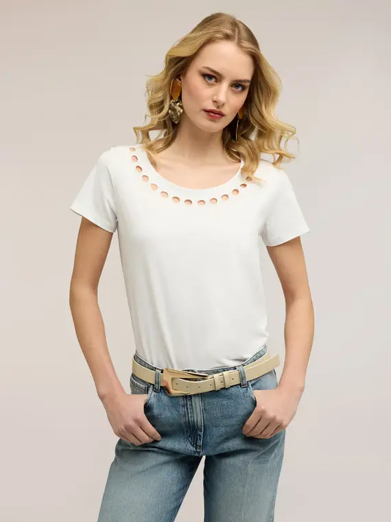 Motivi T-shirt Donna Bianco 4323981