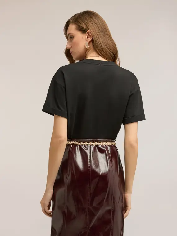 Motivi T-shirt Donna Nero 4323979 miniatura 2