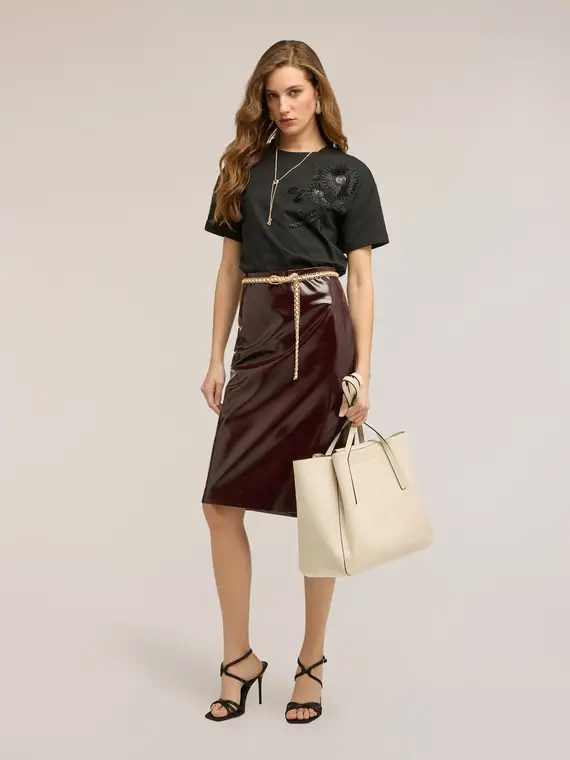 Motivi T-shirt Donna Nero 4323979 miniatura 3