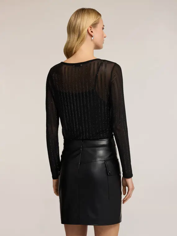 Motivi T-shirt Donna Nero 3103814 miniatura 2