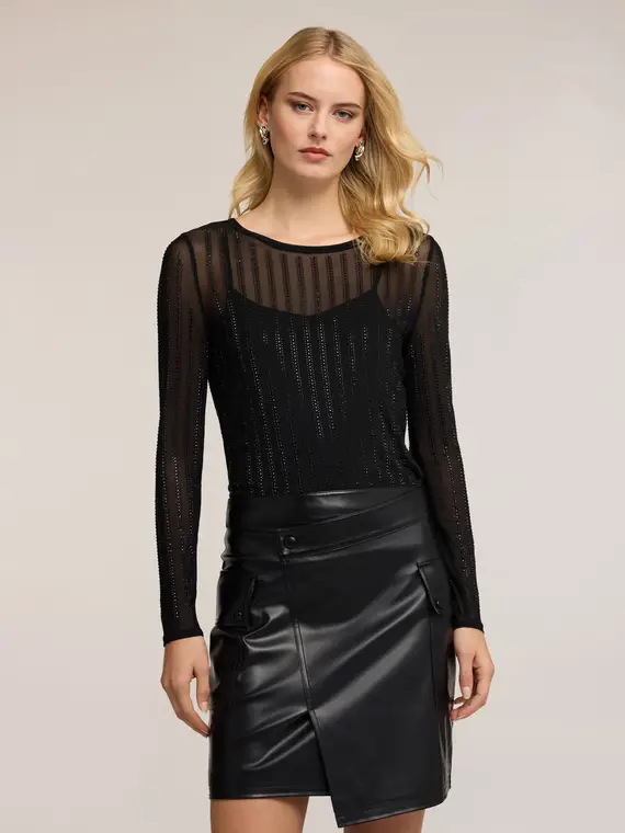 Motivi T-shirt Donna Nero 3103814