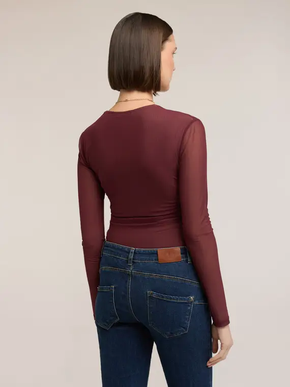 Motivi T-shirt Donna Bordeaux 4246620 miniatura 2