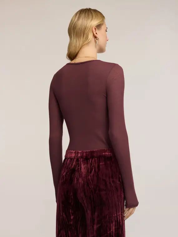 Motivi T-shirt Donna Bordeaux 3894698 miniatura 2