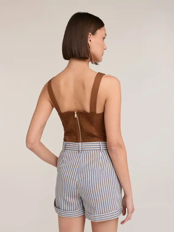 Top corto con fiocco Donna miniatura 2