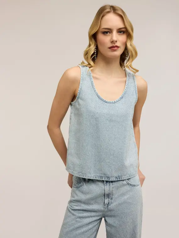 Motivi Top Donna Denim 4246591