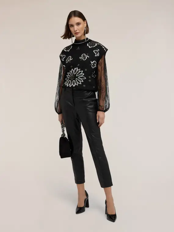 Motivi Top Donna Nero 4324016 miniatura 3