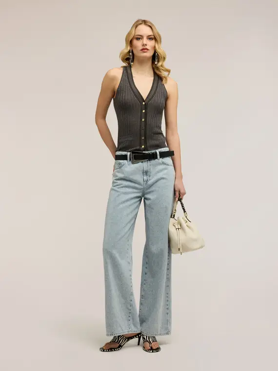 Motivi Top Donna Grigio 4324011 miniatura 3