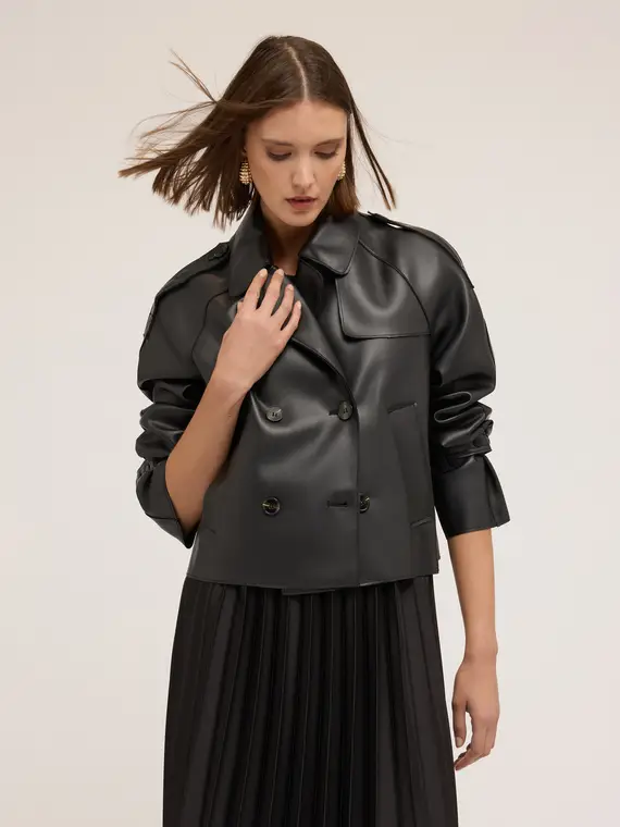 Motivi Trench Donna Nero 4246790 miniatura 3