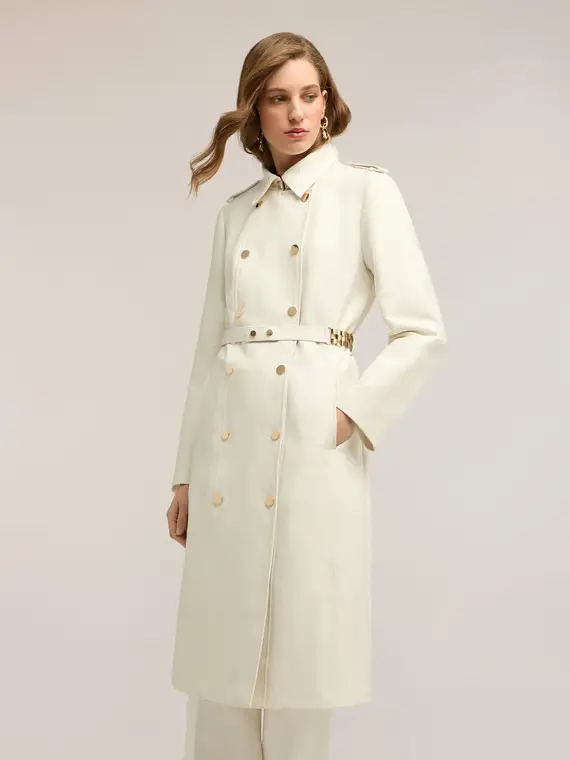 Motivi Trench Donna Bianco 4323882