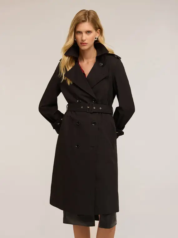 Motivi Trench Donna Nero 4346854 miniatura 3