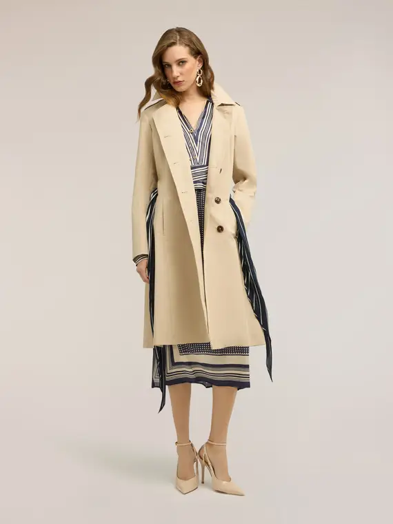 Motivi Trench Donna Beige 4323883 miniatura 3