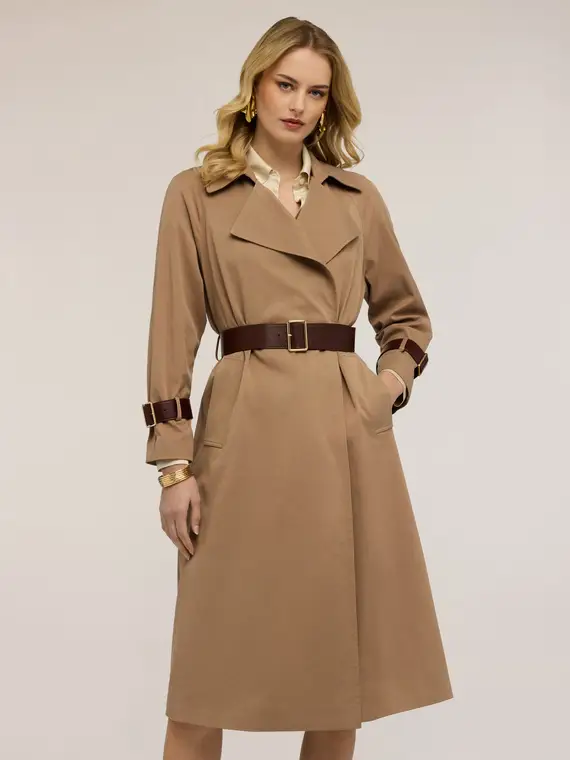 Motivi Trench Donna Beige 4246500 miniatura 3