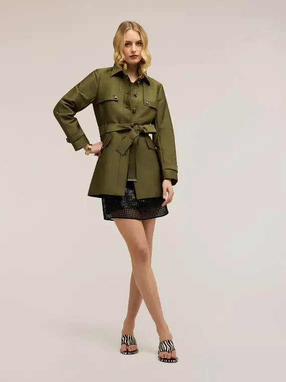 Motivi Trench Donna Verde 4323885 miniatura 3