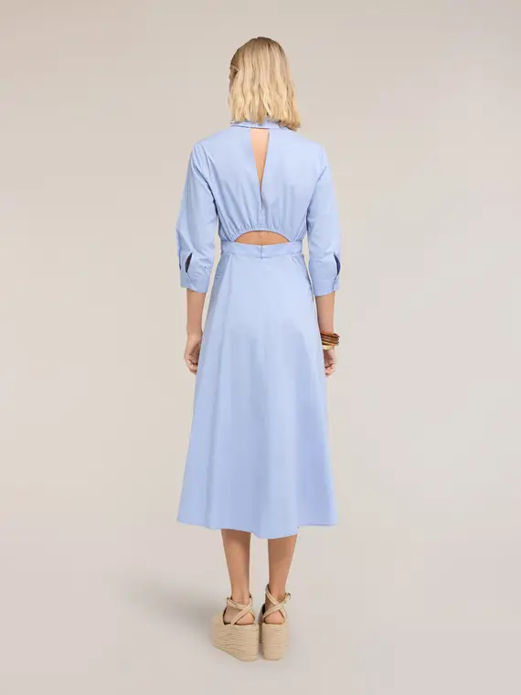 Vestito chemisier con colletto gioiello Donna miniatura 2