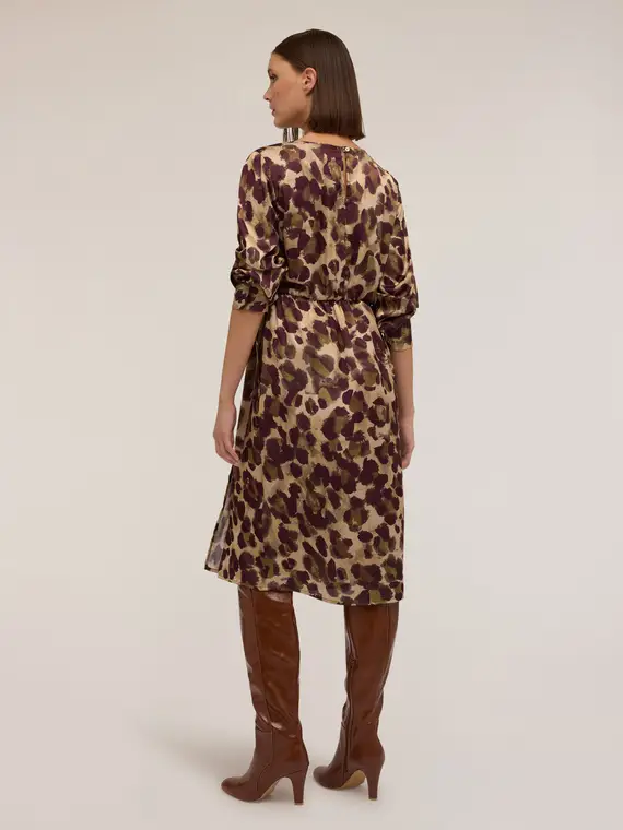 Vestito effetto portafoglio fantasia camouflage Donna, Verde militare miniatura 2