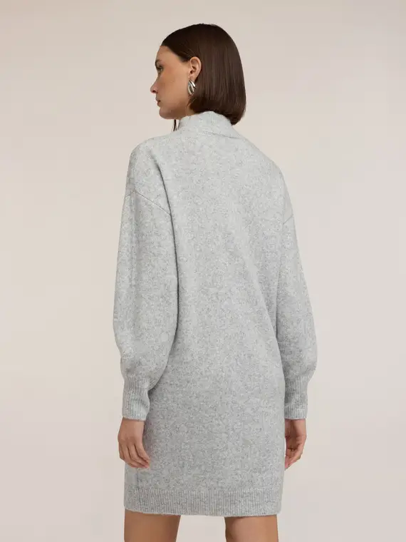 Vestito regular in maglia con strass Donna miniatura 2