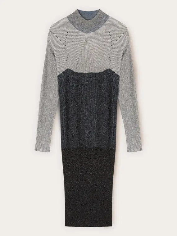 Vestito tubino in maglia misto lurex Donna