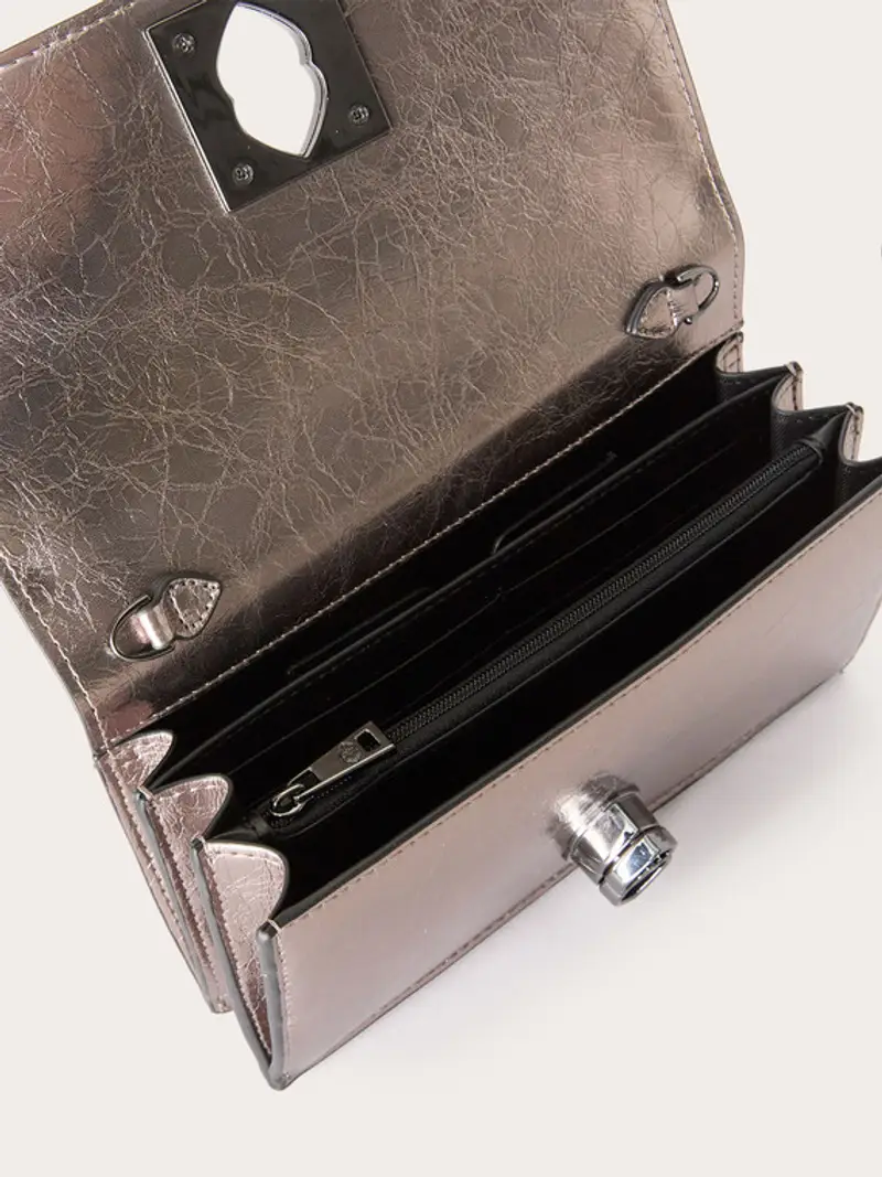 Motivi Wallet Bag laminata oro Donna, Argento, Taglia 02 miniatura 3