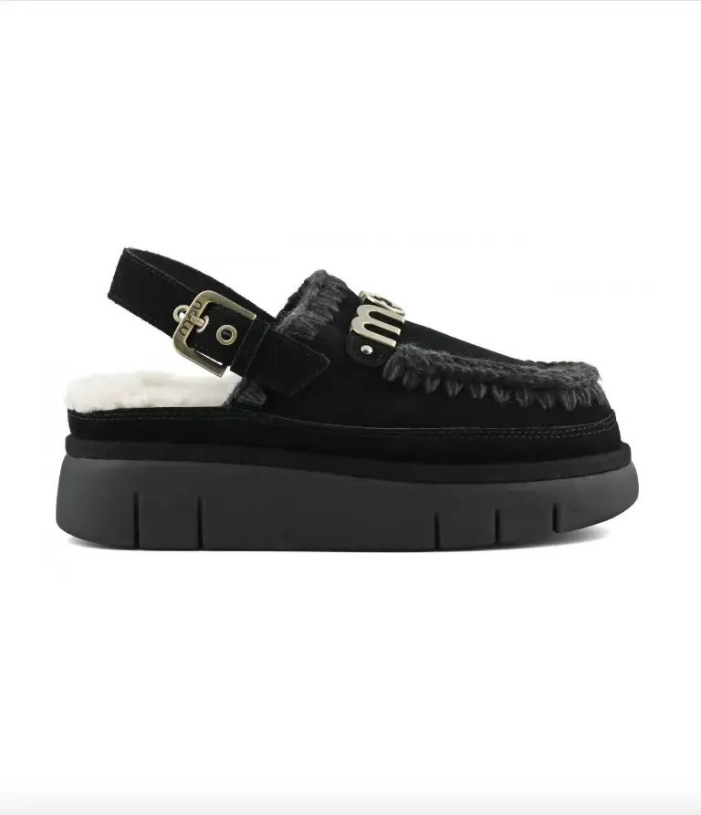 Bounce clog back strap nero