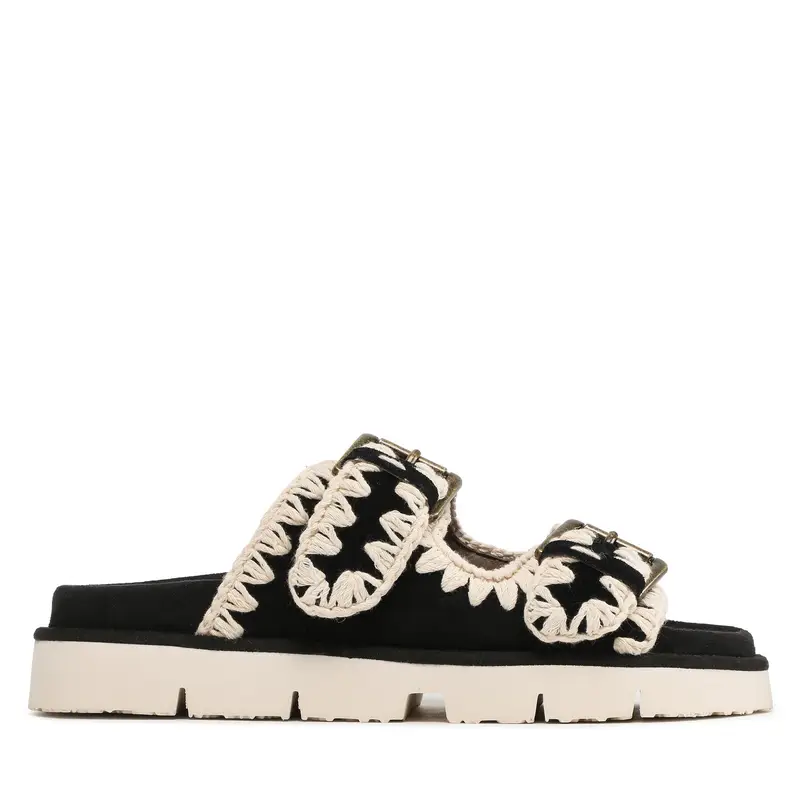 Ciabatte Mou New Bio With Buckles SW461005A Nero