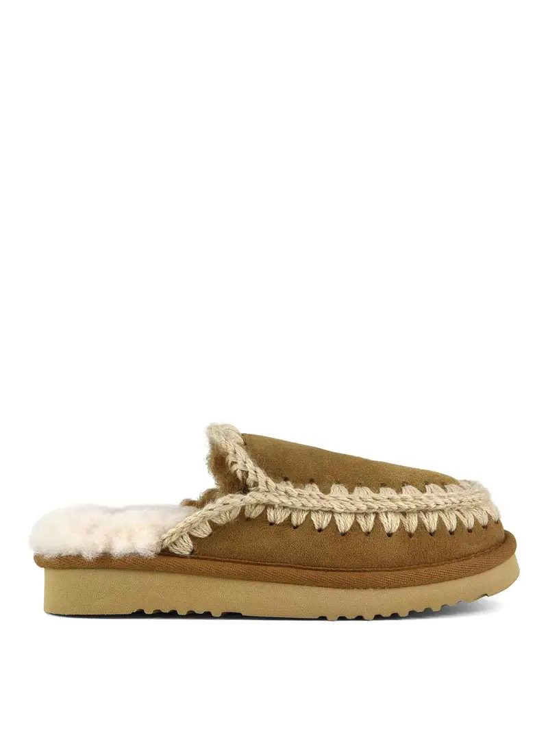 Eskimo Slipper Donna Marrone