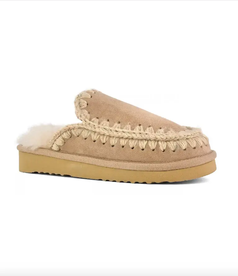 Eskimo slipper suede cammello miniatura 2