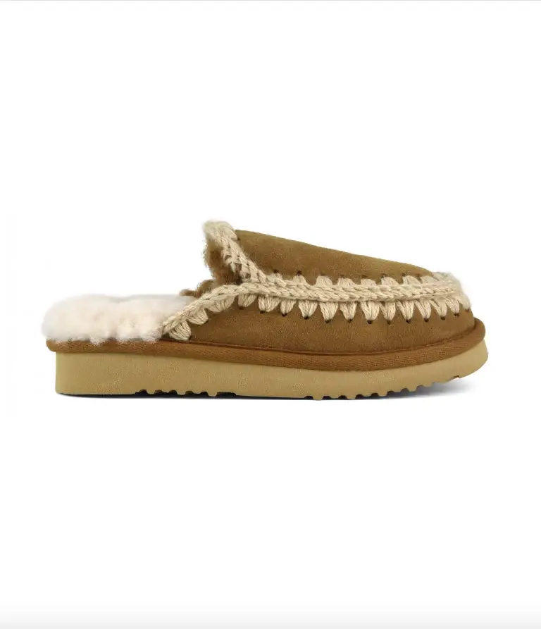 Eskimo slipper suede cognac