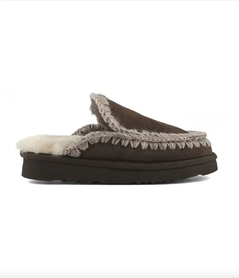 Eskimo slipper suede marrone
